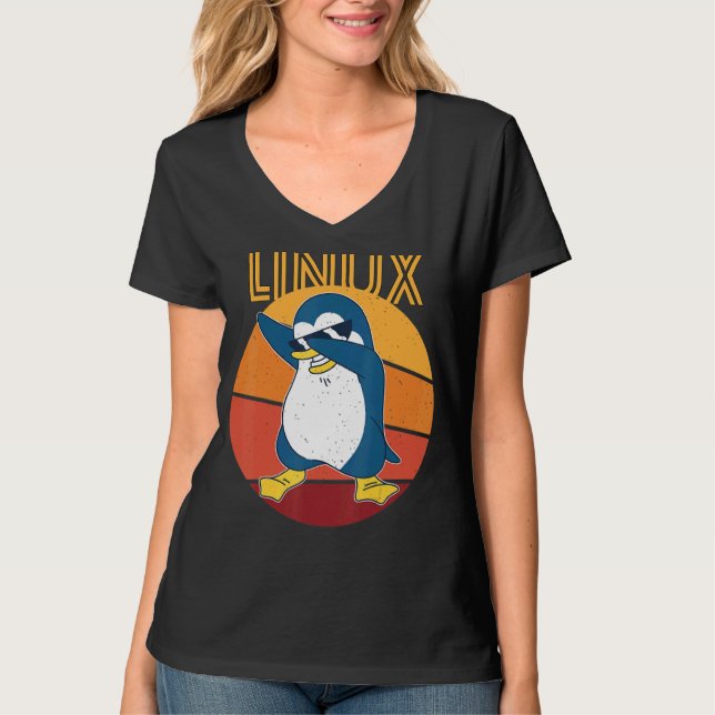 Camiseta Linux Admin Guay Pingüin Nerd Informatics (Anverso)