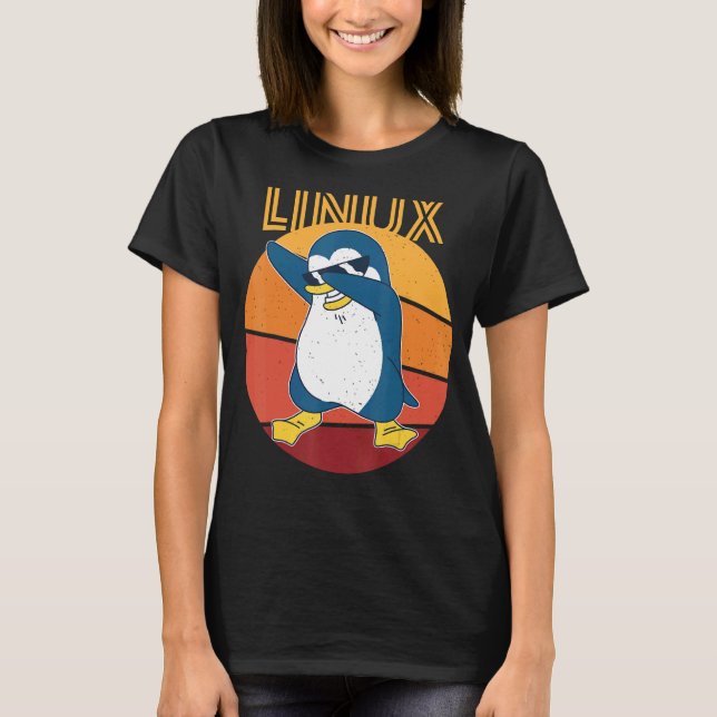 Camiseta Linux Admin Guay Pingüin Nerd Informatics (Anverso)