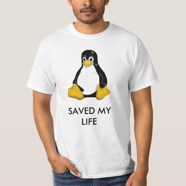 CAMISETA LINUX AHORRÓ MYLIFE (Anverso)