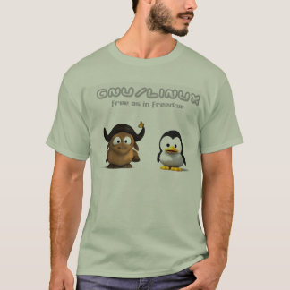 Camiseta Linux del Gnu de NuJumah