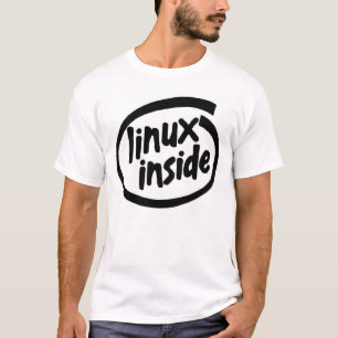 Camiseta Linux dentro