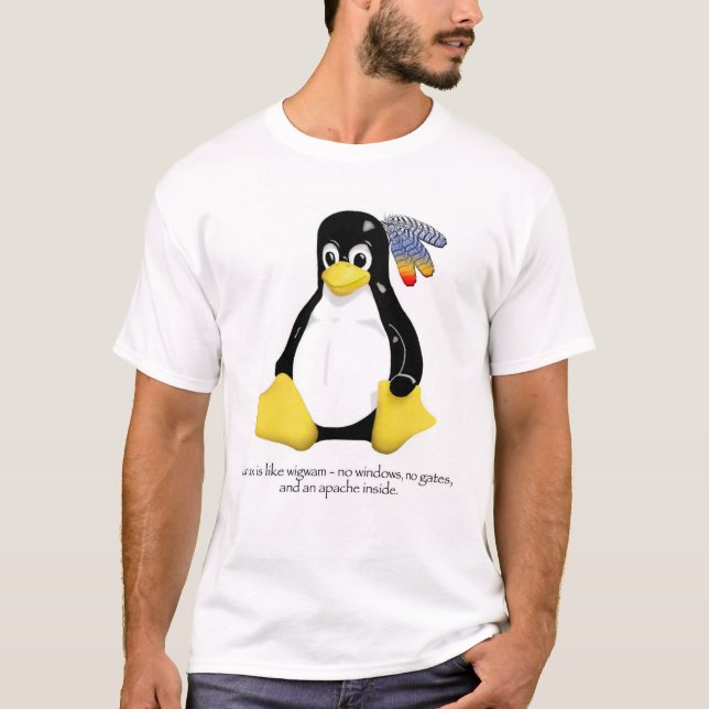 Camiseta Linux es como una tienda india (Anverso)