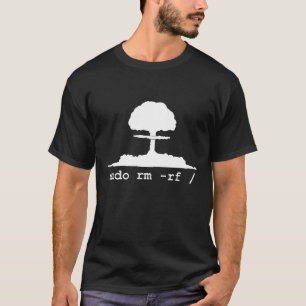 Camiseta Linux - Funny Linux Command Sudo RM RF para Hombre