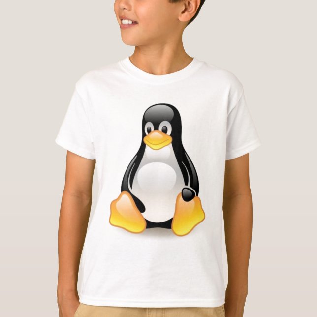 Camiseta Linux-pingüino-Tux (Anverso)