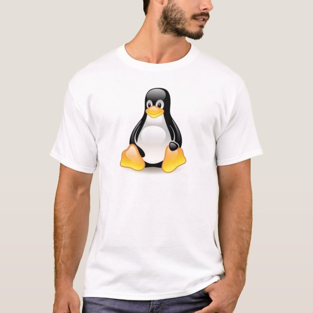 Camiseta Linux-pingüino-Tux (Anverso)