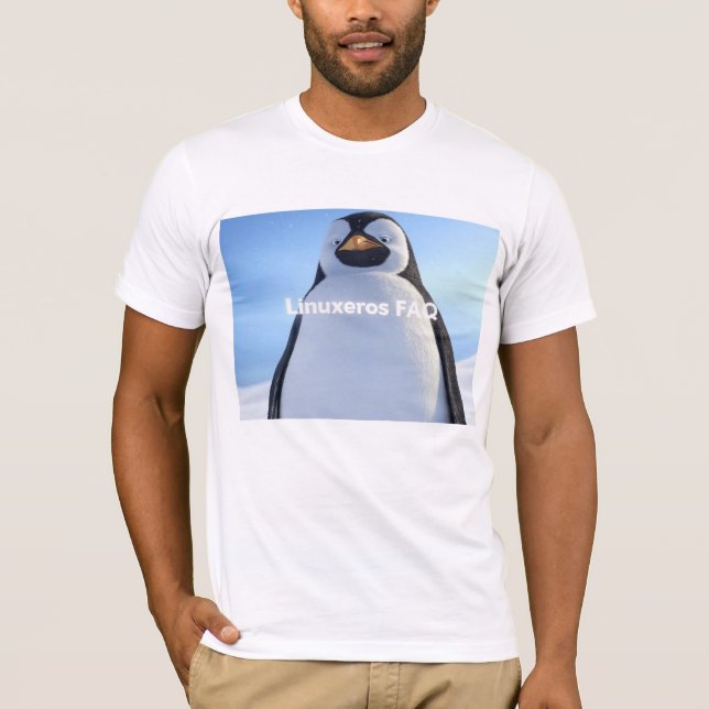 Camiseta Linuxeros FAQ (Anverso)