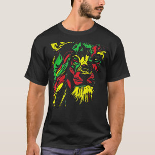 Camiseta lion africa ethiopia rasta tafere music african fl