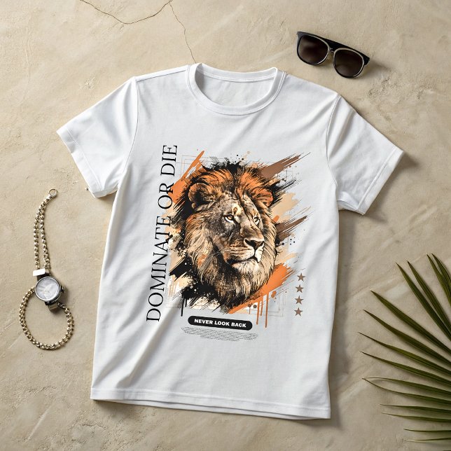 Camiseta Lion Alpha Mindset – Gráfico Dominar o Mo (Subido por el creador)