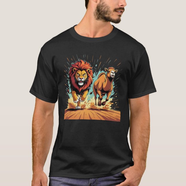 Camiseta Lion and Llama Dash (Anverso)