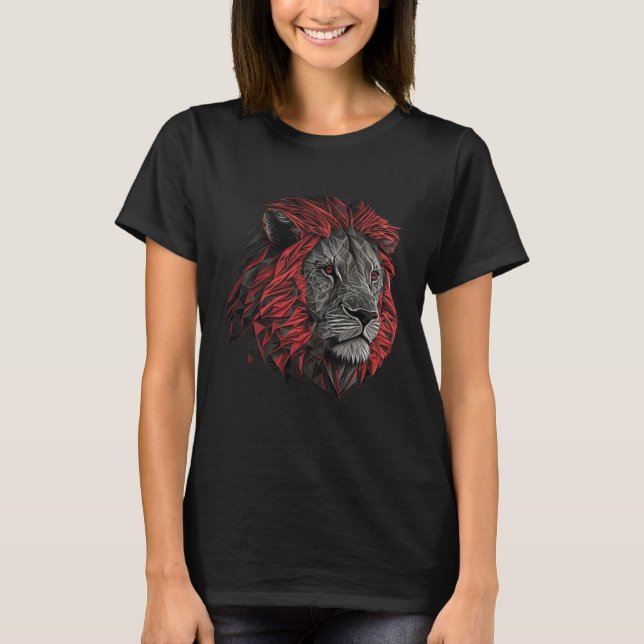 Camiseta Lion animal  animal print lion (Anverso)