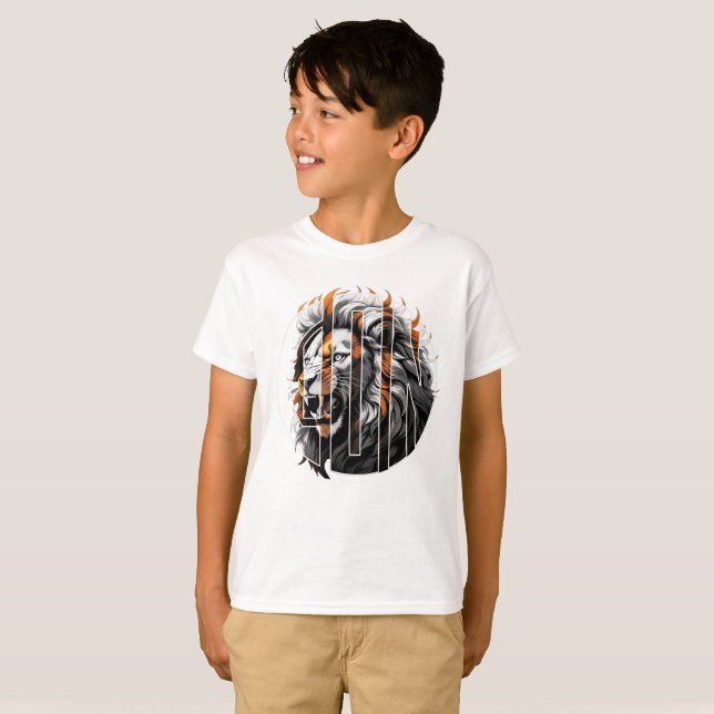 Camiseta Lion BW (Anverso completo)