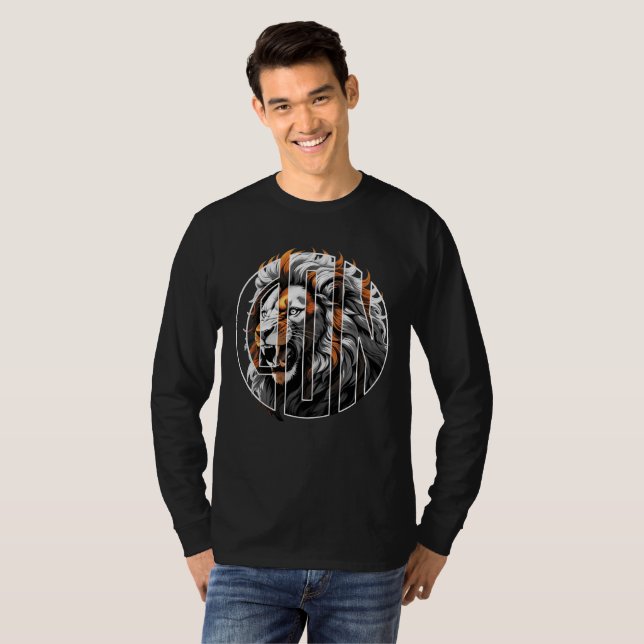 Camiseta Lion BW (Anverso completo)