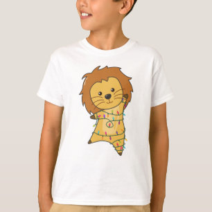 Camiseta Lion Christmas Snow Winter Animals Lions