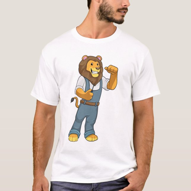 Camiseta Lion como destornillador de Handyman (Anverso)