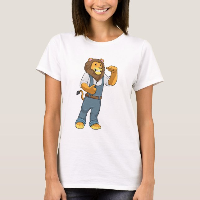 Camiseta Lion como destornillador de Handyman (Anverso)