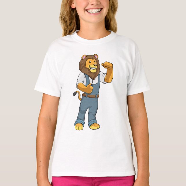 Camiseta Lion como destornillador de Handyman (Anverso)