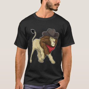 Camiseta Lion Cowboy Cowboy gorra