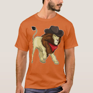 Camiseta Lion Cowboy Cowboy gorra