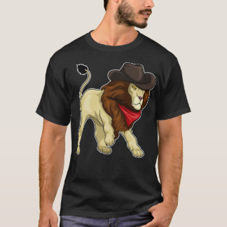 Camiseta Lion Cowboy Cowboy gorra