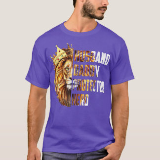 Camiseta Lion Dad Daddy Husband Protector Hero Father's Day