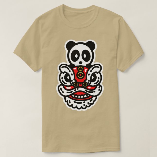 Camiseta Lion Dance Head (Diseño del anverso)