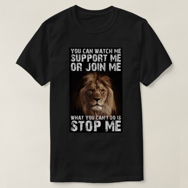 Camiseta Lion  Dont Stop Me  (Diseño del anverso)