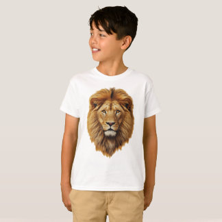 Camiseta Lion Face Kids T-Shirt | Cute Jungle Animal Tee