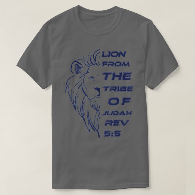 Camiseta Lion From The Tribe of Judah Christian Shirts For  (Diseño del anverso)