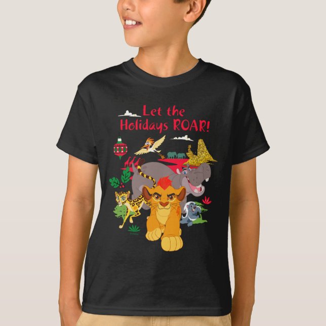 Camiseta Lion Guard Let The Holidays Roar  (Anverso)