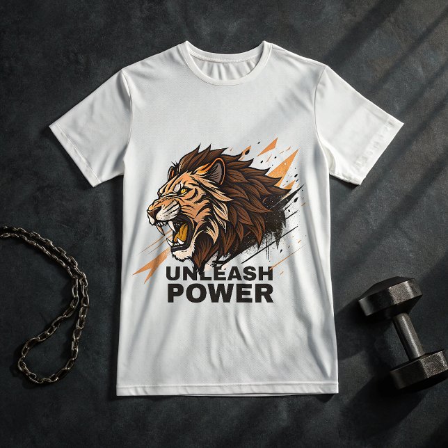 Camiseta Lion Gym – Desata la Bestia Modo Poder En (Subido por el creador)