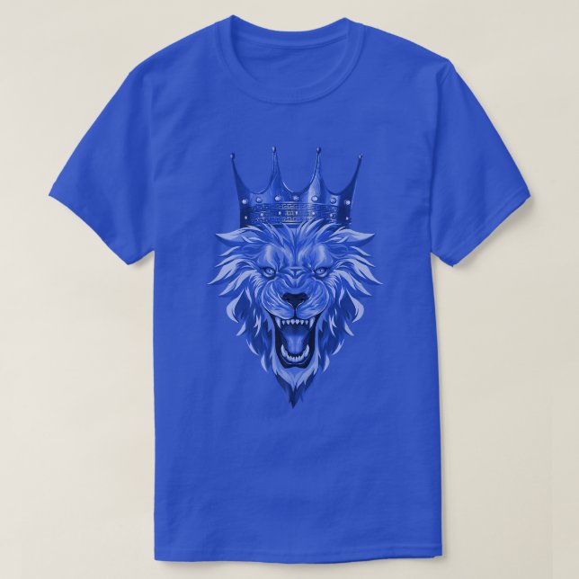 Camiseta Lion Head Crown  Workout Beast King Motivation Gym (Diseño del anverso)