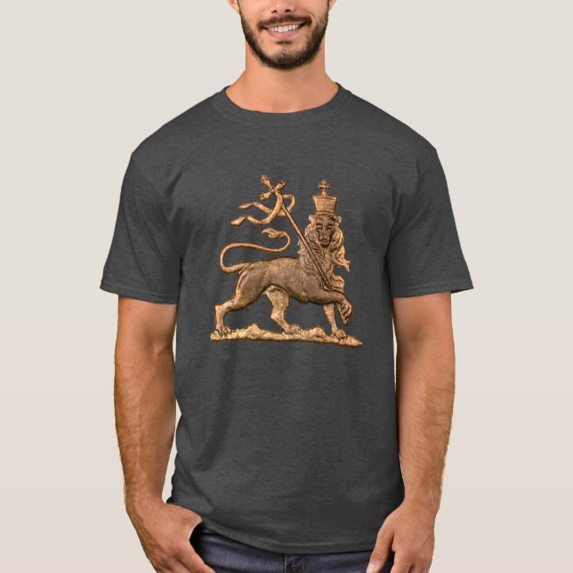 Camiseta Lion Judah Tripe Jah Rastafari Reggae Rasta Roots  (Anverso)