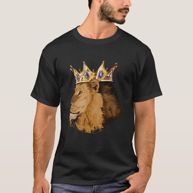 Camiseta Lion King Crown Big Cat Africa Safari Family (Anverso)