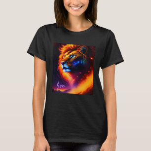 Camiseta Lion Love Mystical Nature Colorous