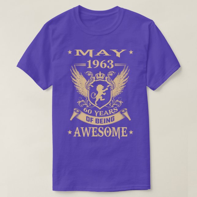 Camiseta Lion May 1963 Edición Limitada 60 Años De Ser Aw (Diseño del anverso)