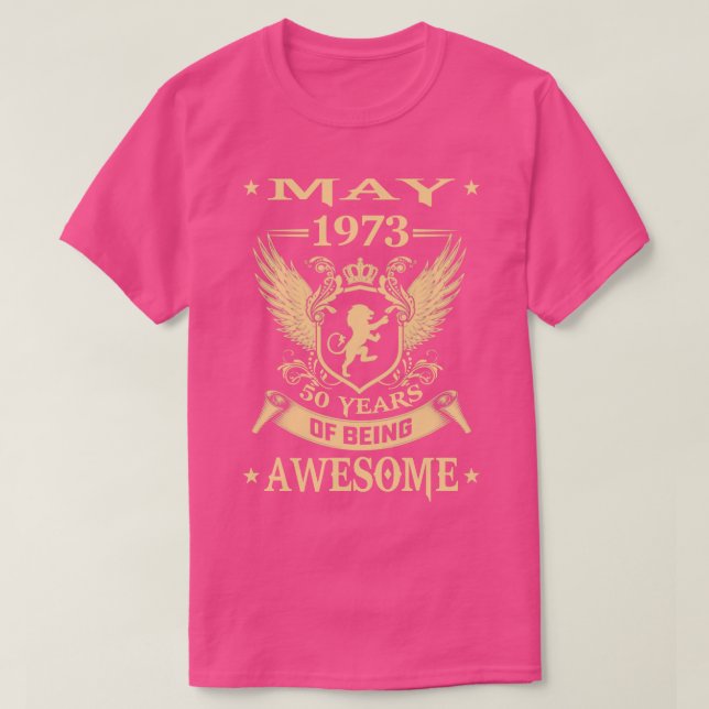 Camiseta Lion May 1973 Edición Limitada 50 Años De Ser Aw (Diseño del anverso)