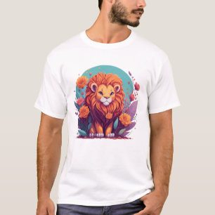 Camiseta Lion Nursery Art