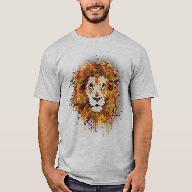 Camiseta Lion of Judah - African Art - Reggae Roots Shirt (Anverso)