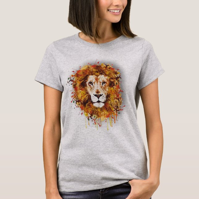 Camiseta Lion of Judah - African Art - Reggae Roots Shirt (Anverso)