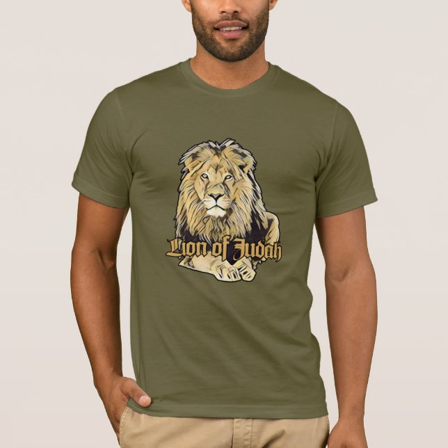 Camiseta Lion of Judah - Jah Army Reggae Rasta Shirt (Anverso)