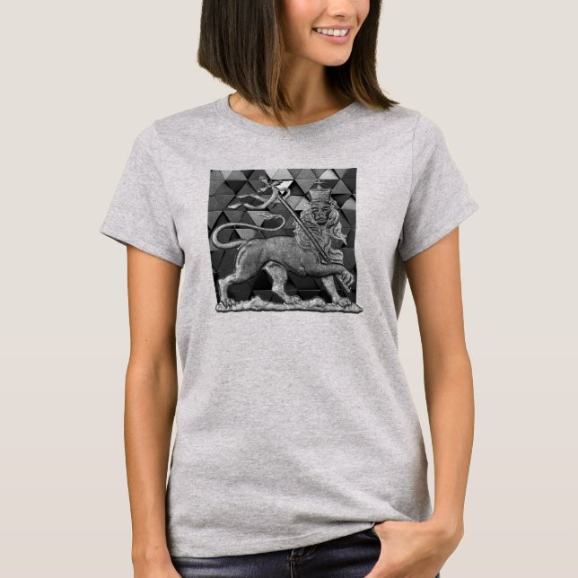 Camiseta Lion of Judah - Jah Rastafari Rasta Reggae Roots (Anverso)