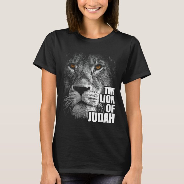 Camiseta Lion Of Judah Jesus Christian Faith Over Fear  (Anverso)