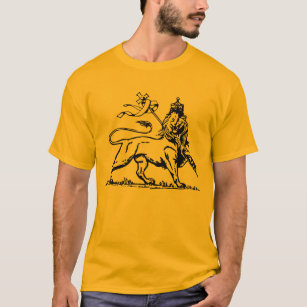 Camiseta Lion of Judah Rasta Shirt - Ethiopia reggae -