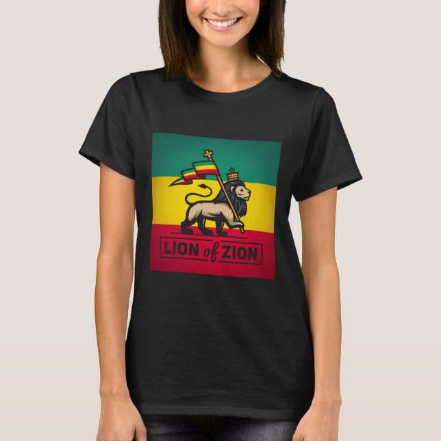 Camiseta Lion of Zion - Haile Selassie Judah Girls Shirt - (Anverso)