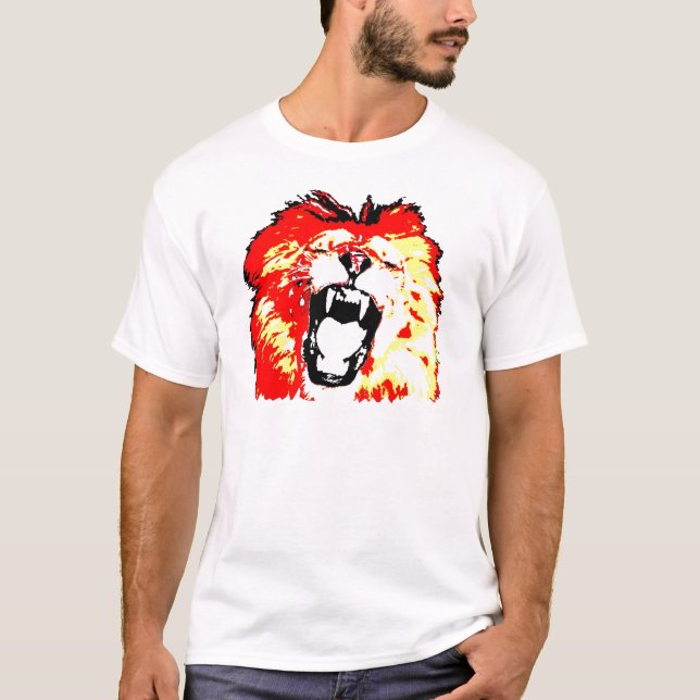 Camiseta Lion Roaring (Anverso)