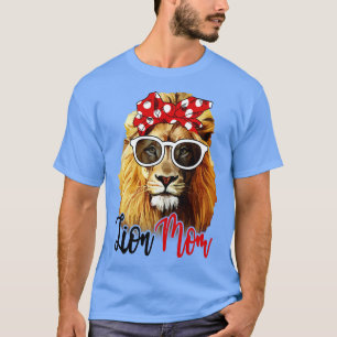 Camiseta Lion Shirt Lion Mom Bandana