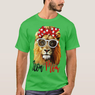 Camiseta Lion Shirt Lion Mom Bandana