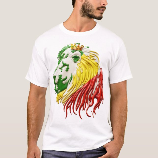 CAMISETA LION STYLE JAMAICAN KING (Anverso)