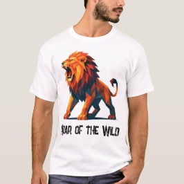 Camiseta Lion T-Shirt with title : Roar of the Wild