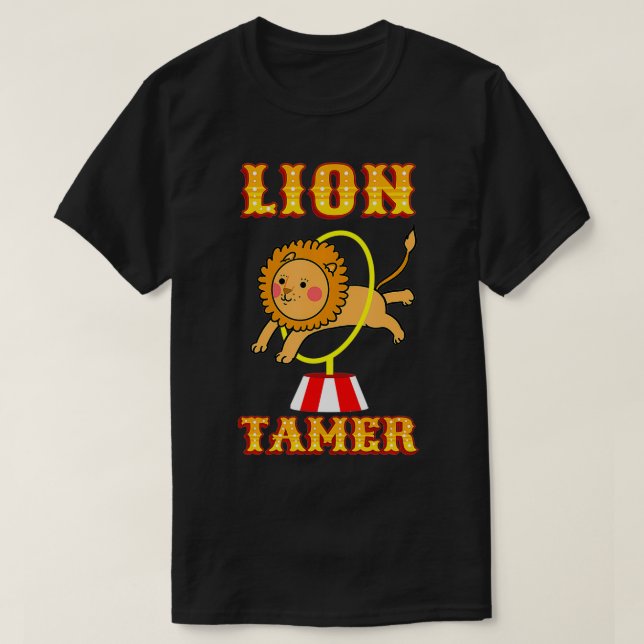 Camiseta Lion Tamer Costume Circus Fiesta de cumpleaños tem (Diseño del anverso)